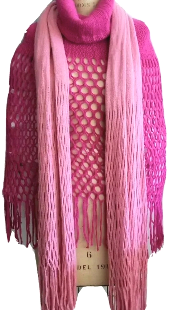 2/$9 NWT Poncho Scarf long scarf converts 2 poncho